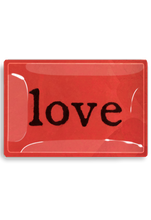 Load image into Gallery viewer, Blush Love Decoupage Glass Tray