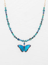 Load image into Gallery viewer, Bella Butterfly Beaded Necklace
