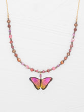 Load image into Gallery viewer, Bella Butterfly Beaded Necklace