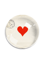 Load image into Gallery viewer, French Envelope Heart Crystal Dome Paperweight