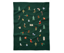 Load image into Gallery viewer, Signs of the Season Embroidered Tea Towel