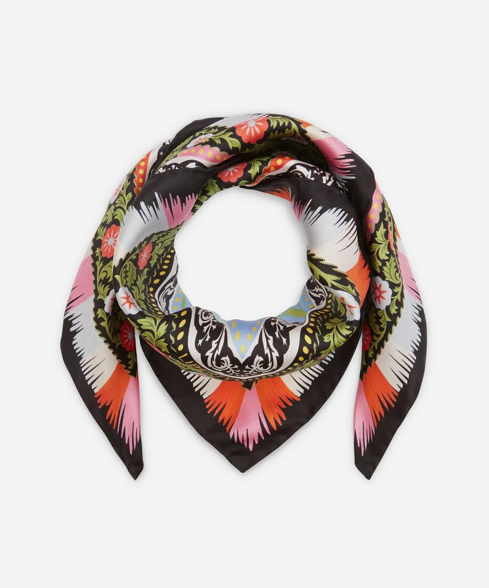 Liberty London Aurora 70 x 70cm Silk Twill Scarf