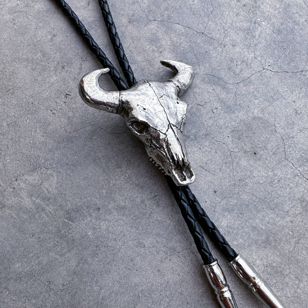 Bull Skull Bolo Tie