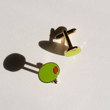 Load image into Gallery viewer, Olive Cufflinks
