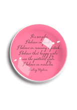 Load image into Gallery viewer, It's Simple. I Believe in Pink Crystal Dome Paperweight
