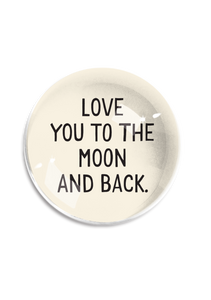 Love You to the Moon Crystal Dome Paperweight