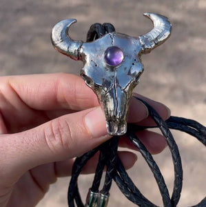 Third Eye Bolo Tie - Amethyst