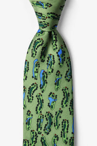 Birdie's Eye View Golf Necktie