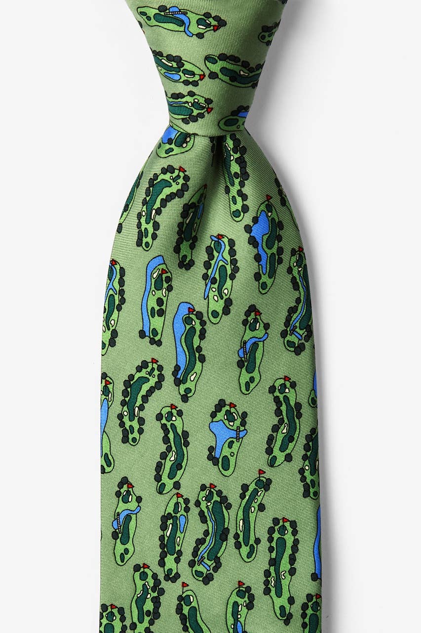 Birdie's Eye View Golf Necktie