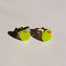 Load image into Gallery viewer, Olive Cufflinks
