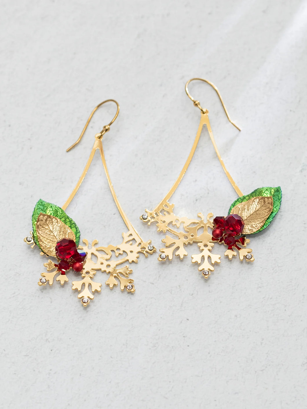 Boughs of Holly Earring