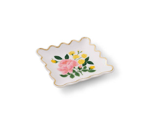 Rifle Roses Scalloped Ring Dish