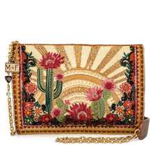 Load image into Gallery viewer, Desert Sunrise Beaded Cactus and Floral Crossbody Handbag
