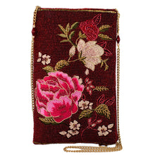 Load image into Gallery viewer, Eastern Bloom Burgundy Crossbody
