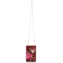 Load image into Gallery viewer, Eastern Bloom Burgundy Crossbody
