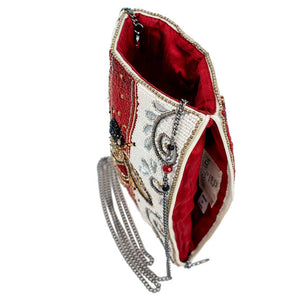 Mary Frances Royal Bee Beaded Bee Motif Mini Crossbody Handbag