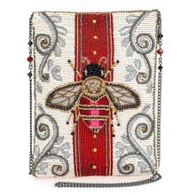 Load image into Gallery viewer, Mary Frances Royal Bee Beaded Bee Motif Mini Crossbody Handbag
