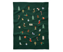 Load image into Gallery viewer, Signs of the Season Embroidered Tea Towel

