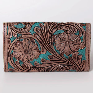 Hand-Tooled Leather Wallet