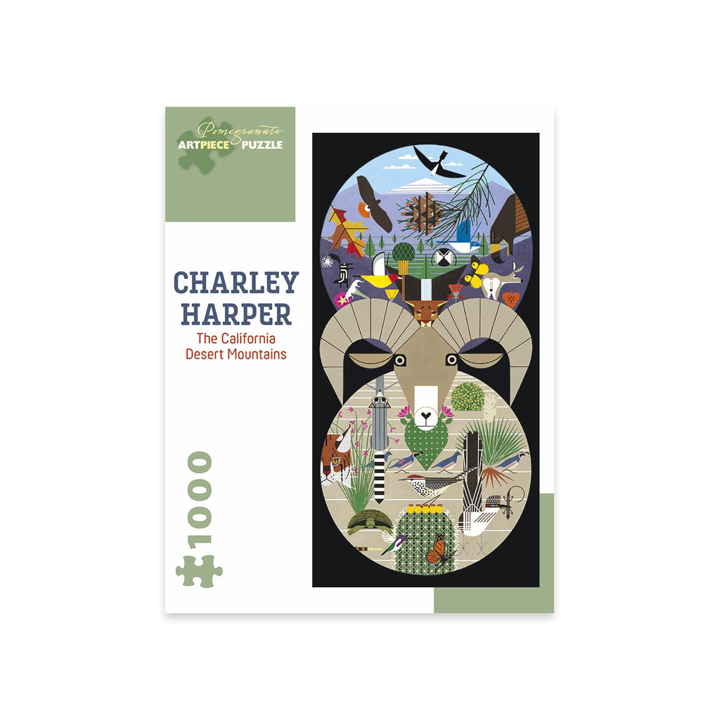 Charley Harper: California Desert Mountains 1000-Piece Jigsaw Puzzle
