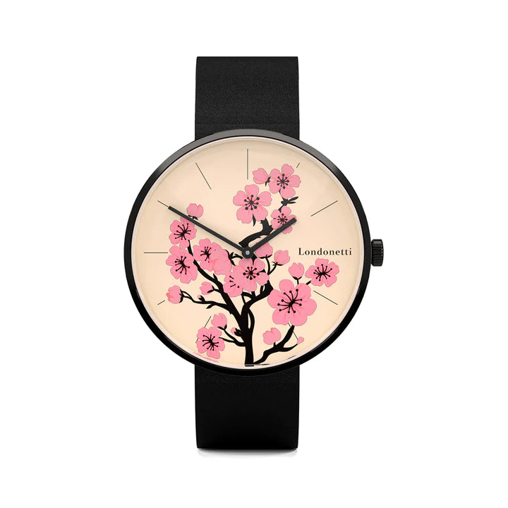 Londonetti Large Blossom Cream Watch