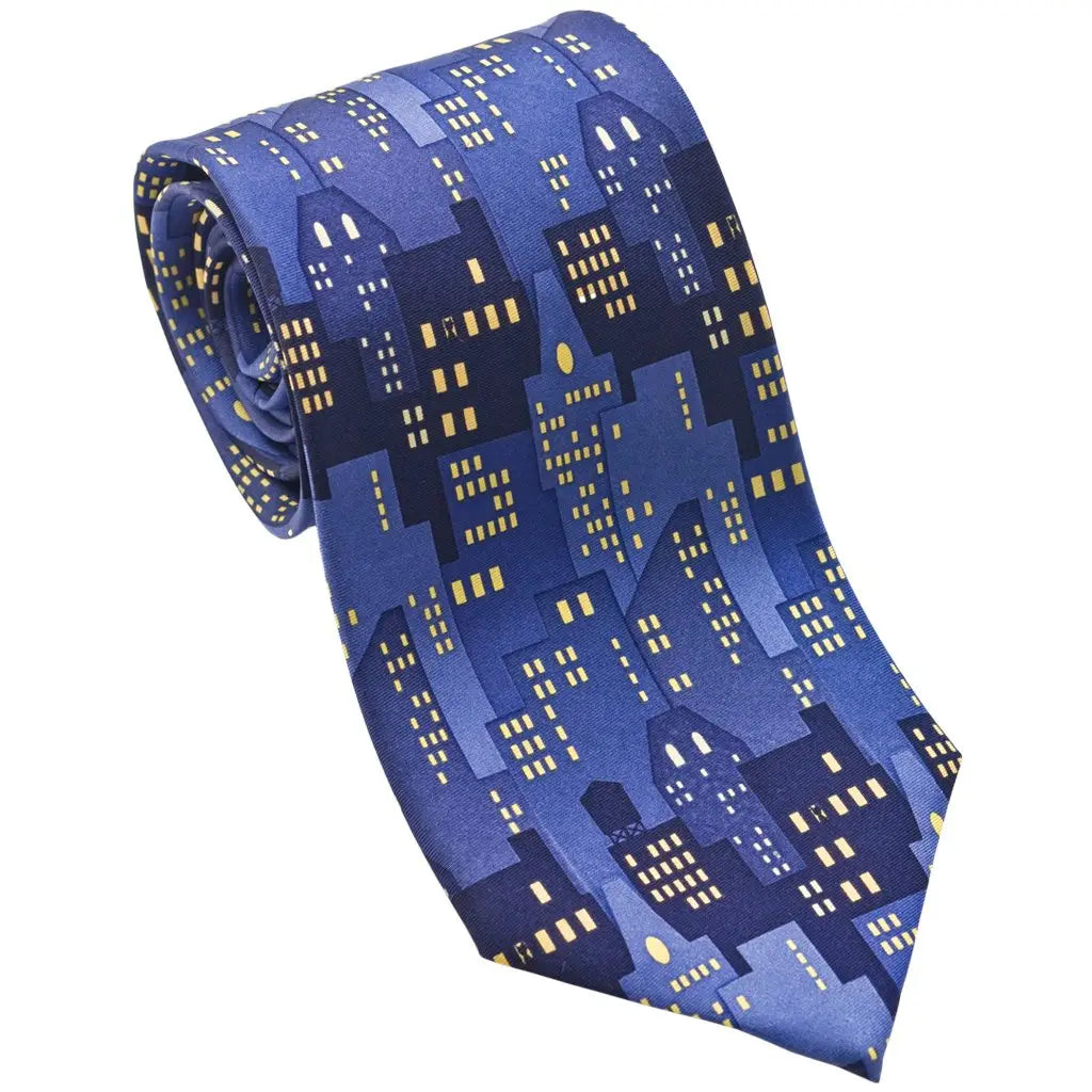 City Lights Silk Necktie