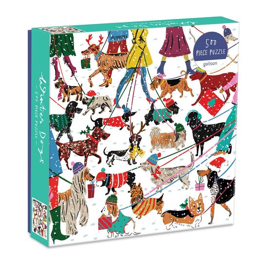 Winter Dogs 500-Piece Puzzle